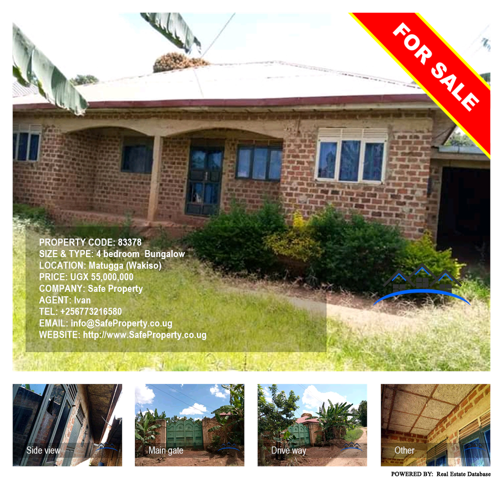 4 bedroom Bungalow  for sale in Matugga Wakiso Uganda, code: 83378