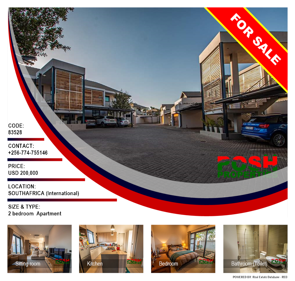 2 bedroom Apartment  for sale in SouthAfrica International Uganda, code: 83528