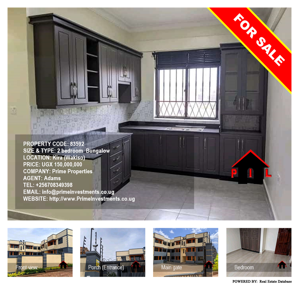 2 bedroom Bungalow  for sale in Kira Wakiso Uganda, code: 83592