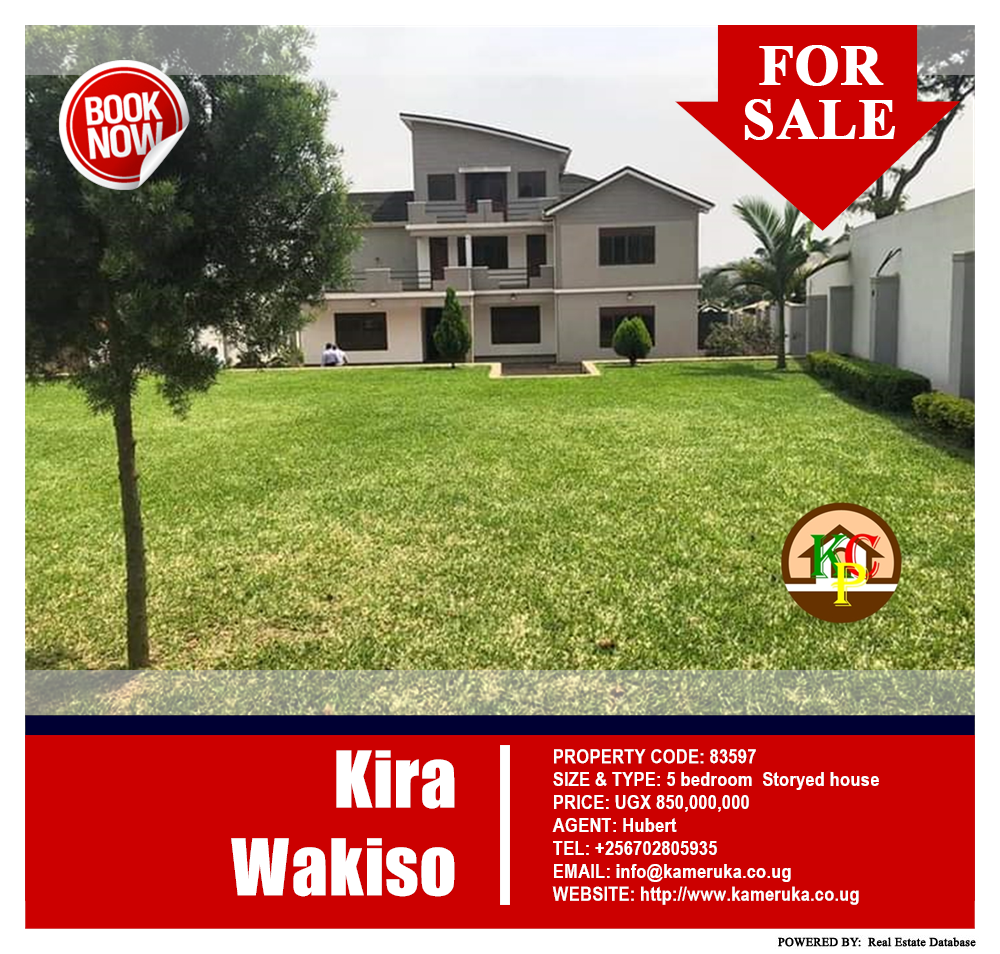 5 bedroom Storeyed house  for sale in Kira Wakiso Uganda, code: 83597