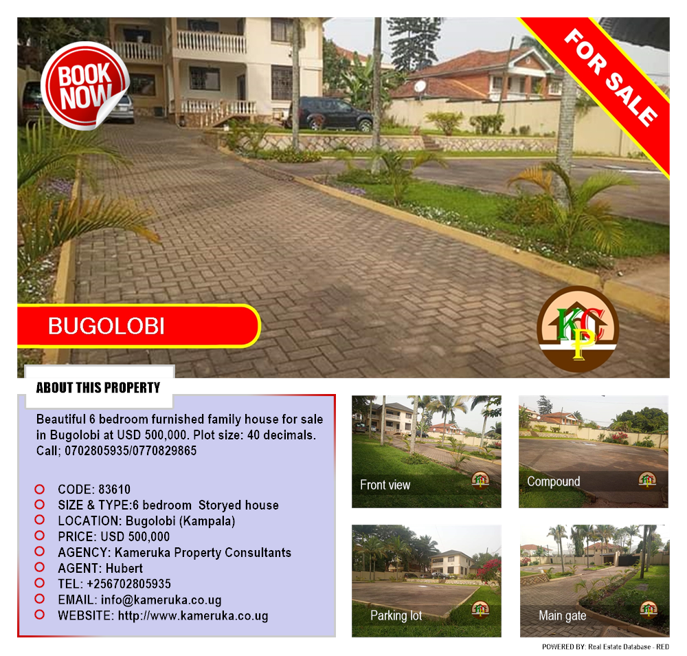 6 bedroom Storeyed house  for sale in Bugoloobi Kampala Uganda, code: 83610