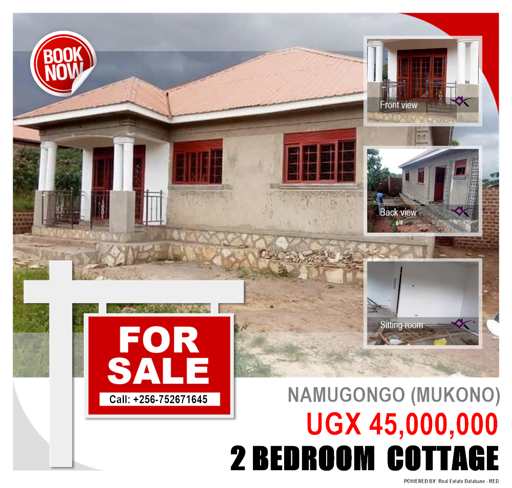 2 bedroom Cottage  for sale in Namugongo Mukono Uganda, code: 83612