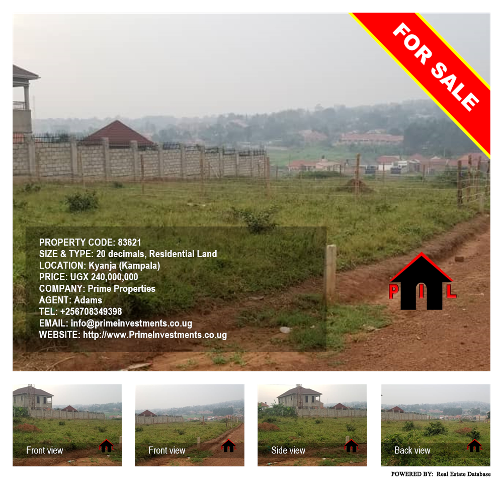 Residential Land  for sale in Kyanja Kampala Uganda, code: 83621