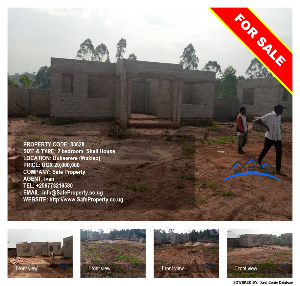 2 bedroom Shell House  for sale in Bukeelele Wakiso Uganda, code: 83628