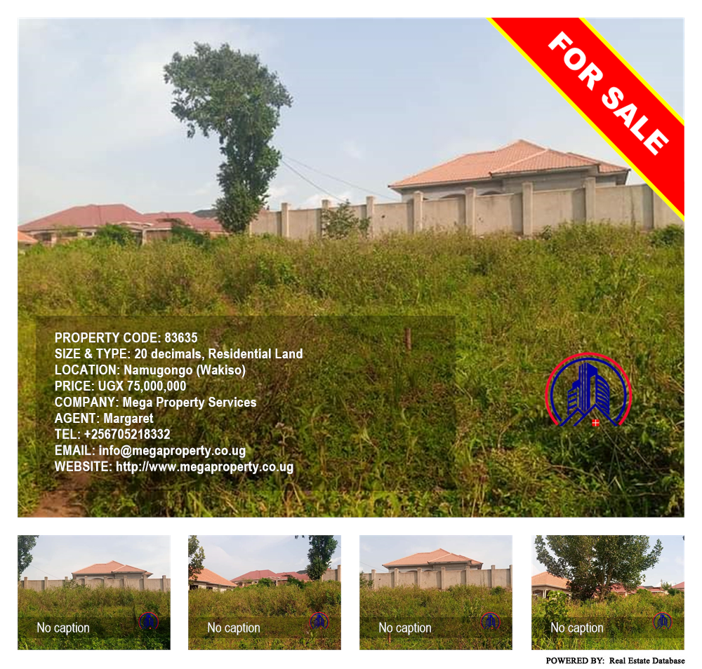 Residential Land  for sale in Namugongo Wakiso Uganda, code: 83635