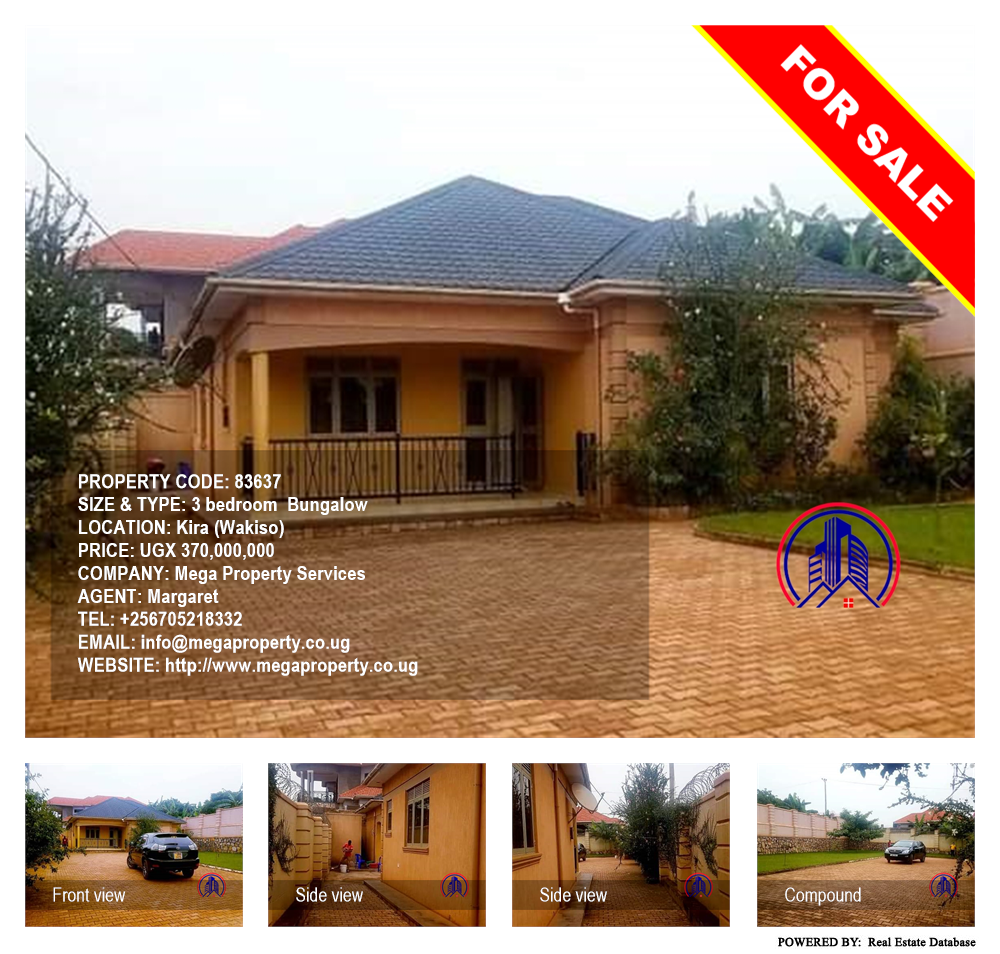 3 bedroom Bungalow  for sale in Kira Wakiso Uganda, code: 83637