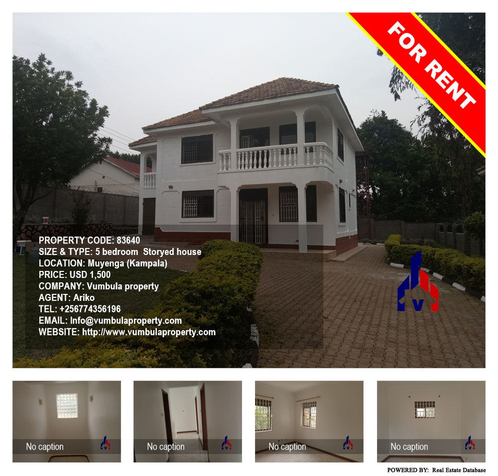5 bedroom Storeyed house  for rent in Muyenga Kampala Uganda, code: 83640
