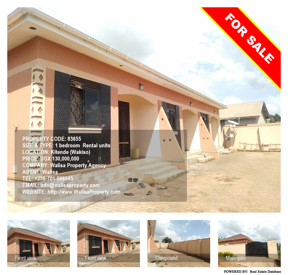 1 bedroom Rental units  for sale in Kitende Wakiso Uganda, code: 83655