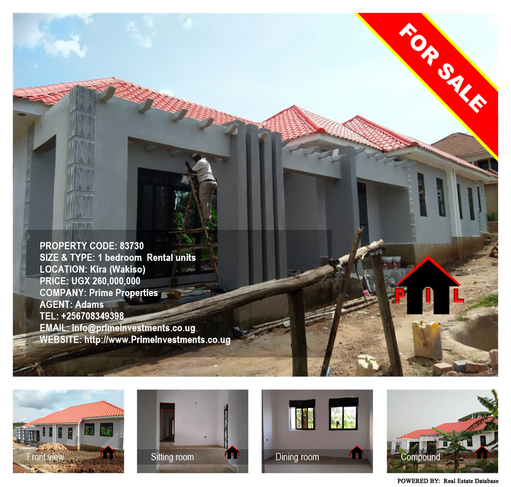 1 bedroom Rental units  for sale in Kira Wakiso Uganda, code: 83730