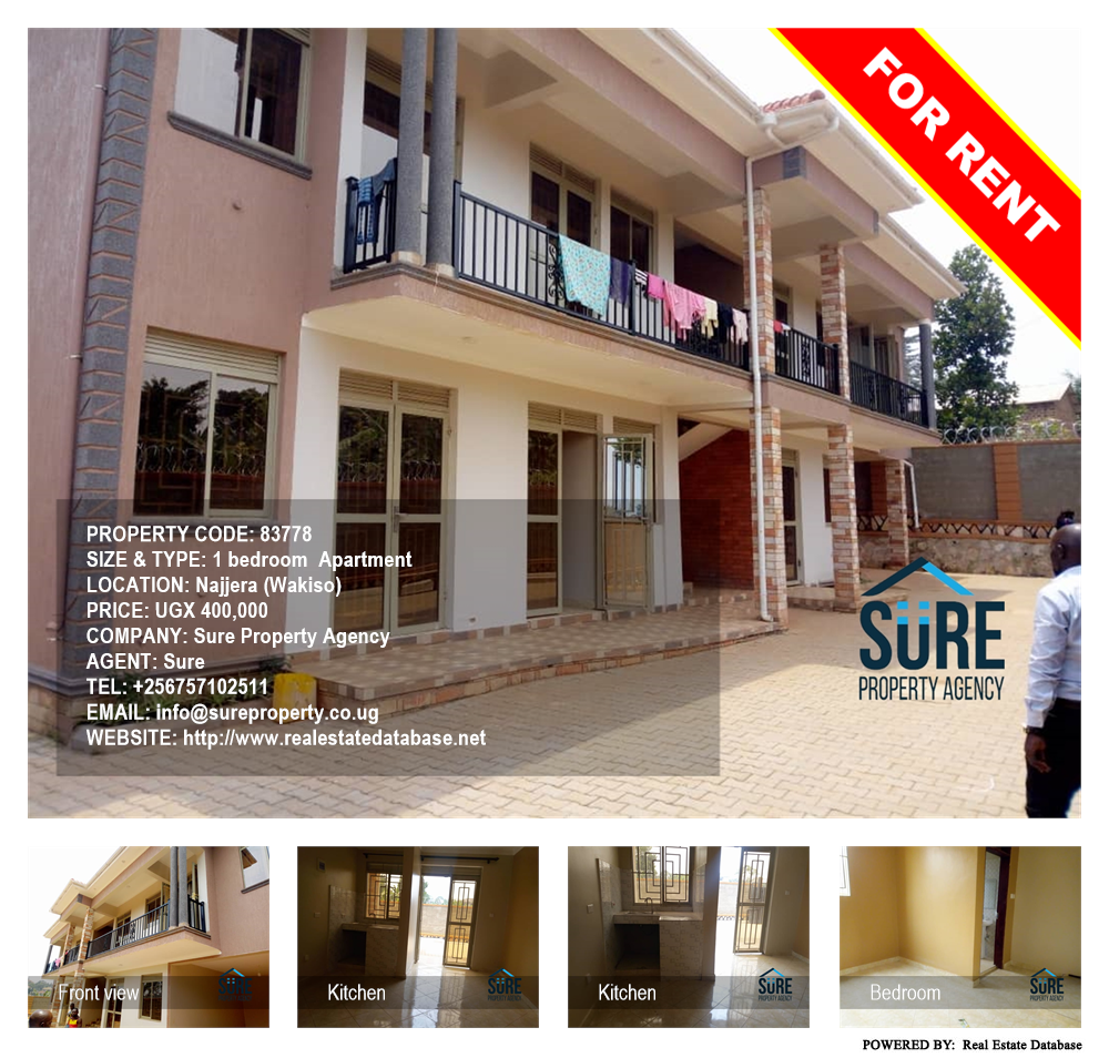 1 bedroom Apartment  for rent in Najjera Wakiso Uganda, code: 83778
