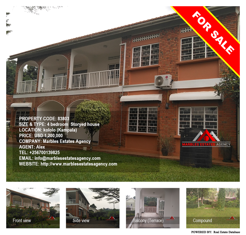 4 bedroom Storeyed house  for sale in Kololo Kampala Uganda, code: 83803