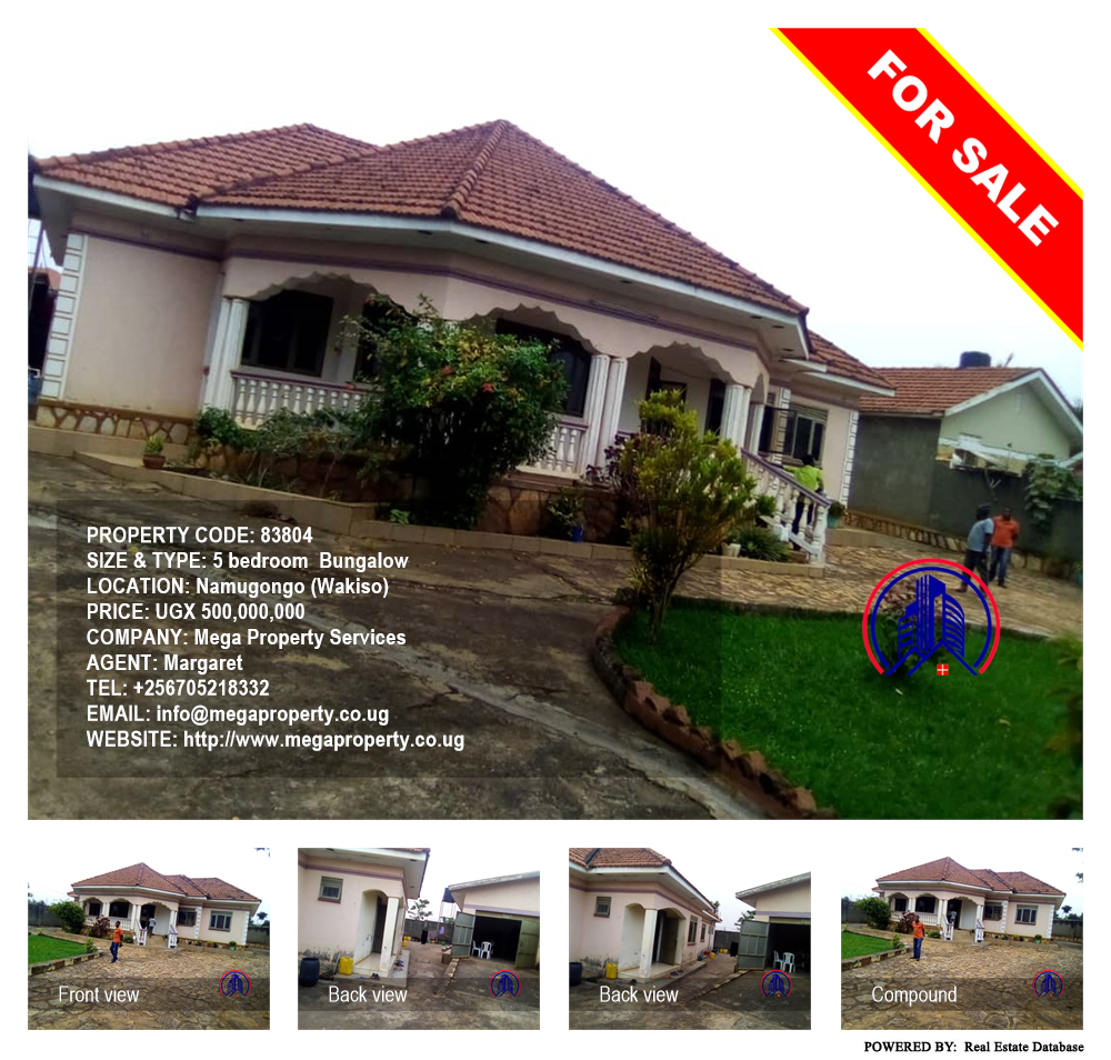 5 bedroom Bungalow  for sale in Namugongo Wakiso Uganda, code: 83804