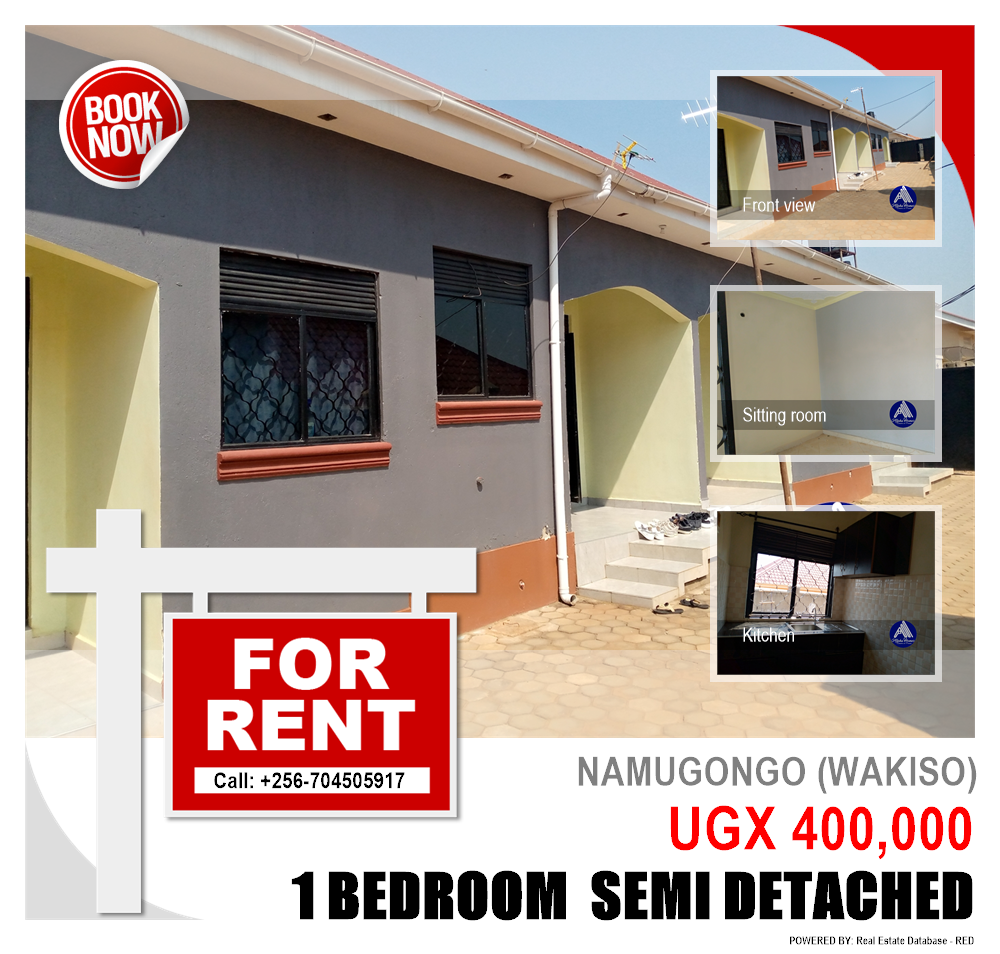 1 bedroom Semi Detached  for rent in Namugongo Wakiso Uganda, code: 83859