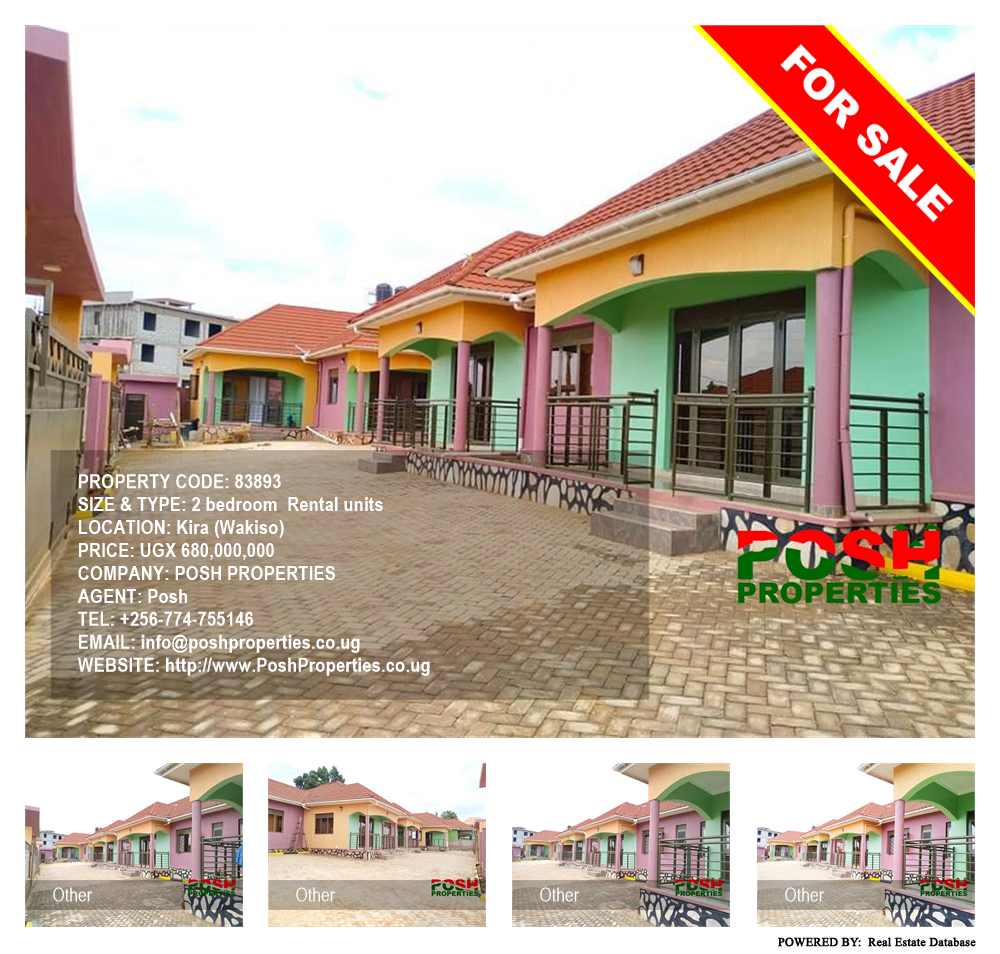2 bedroom Rental units  for sale in Kira Wakiso Uganda, code: 83893
