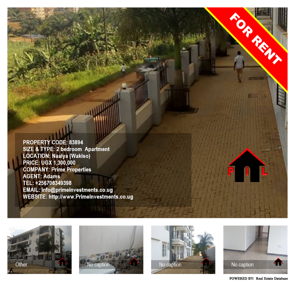 2 bedroom Apartment  for rent in Naalya Wakiso Uganda, code: 83894