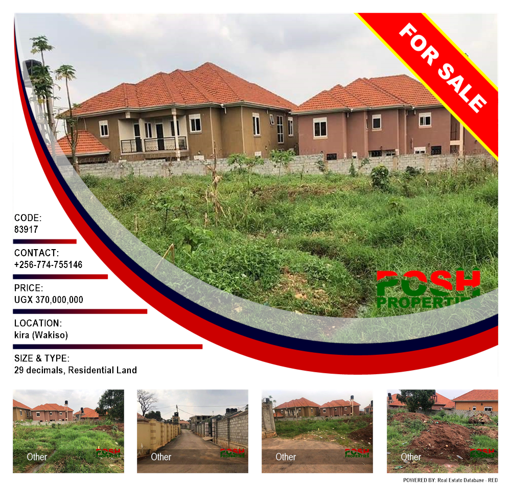 Residential Land  for sale in Kira Wakiso Uganda, code: 83917