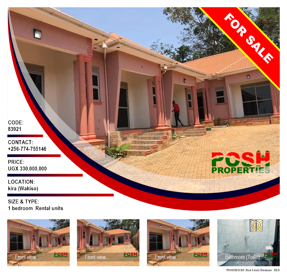 1 bedroom Rental units  for sale in Kira Wakiso Uganda, code: 83921