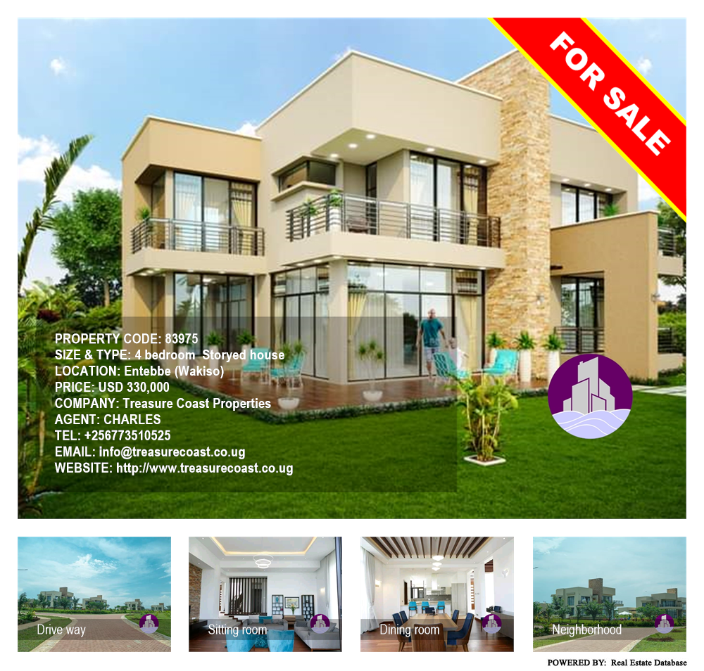 4 bedroom Storeyed house  for sale in Entebbe Wakiso Uganda, code: 83975