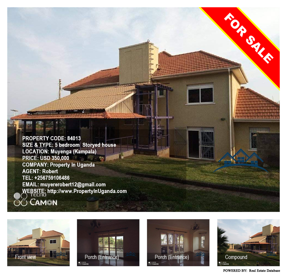 5 bedroom Storeyed house  for sale in Muyenga Kampala Uganda, code: 84013