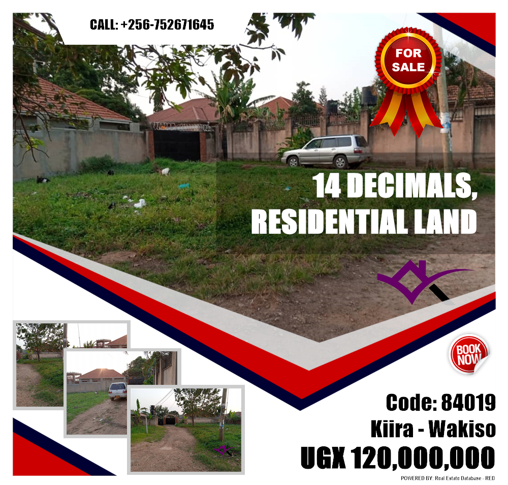 Residential Land  for sale in Kira Wakiso Uganda, code: 84019