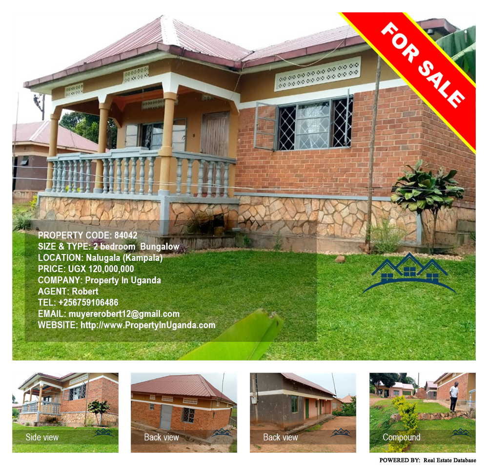 2 bedroom Bungalow  for sale in Nalugala Kampala Uganda, code: 84042