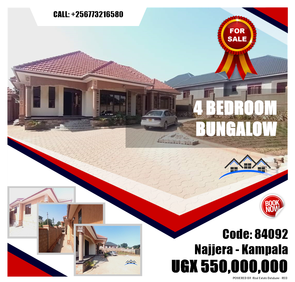 4 bedroom Bungalow  for sale in Najjera Kampala Uganda, code: 84092