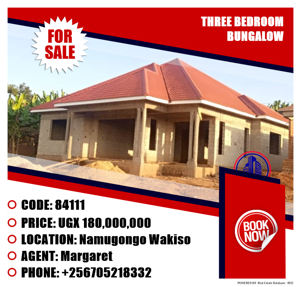 3 bedroom Bungalow  for sale in Namugongo Wakiso Uganda, code: 84111