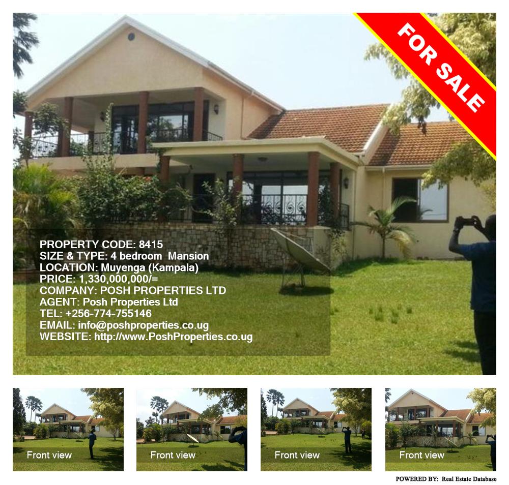 4 bedroom Mansion  for sale in Muyenga Kampala Uganda, code: 8415