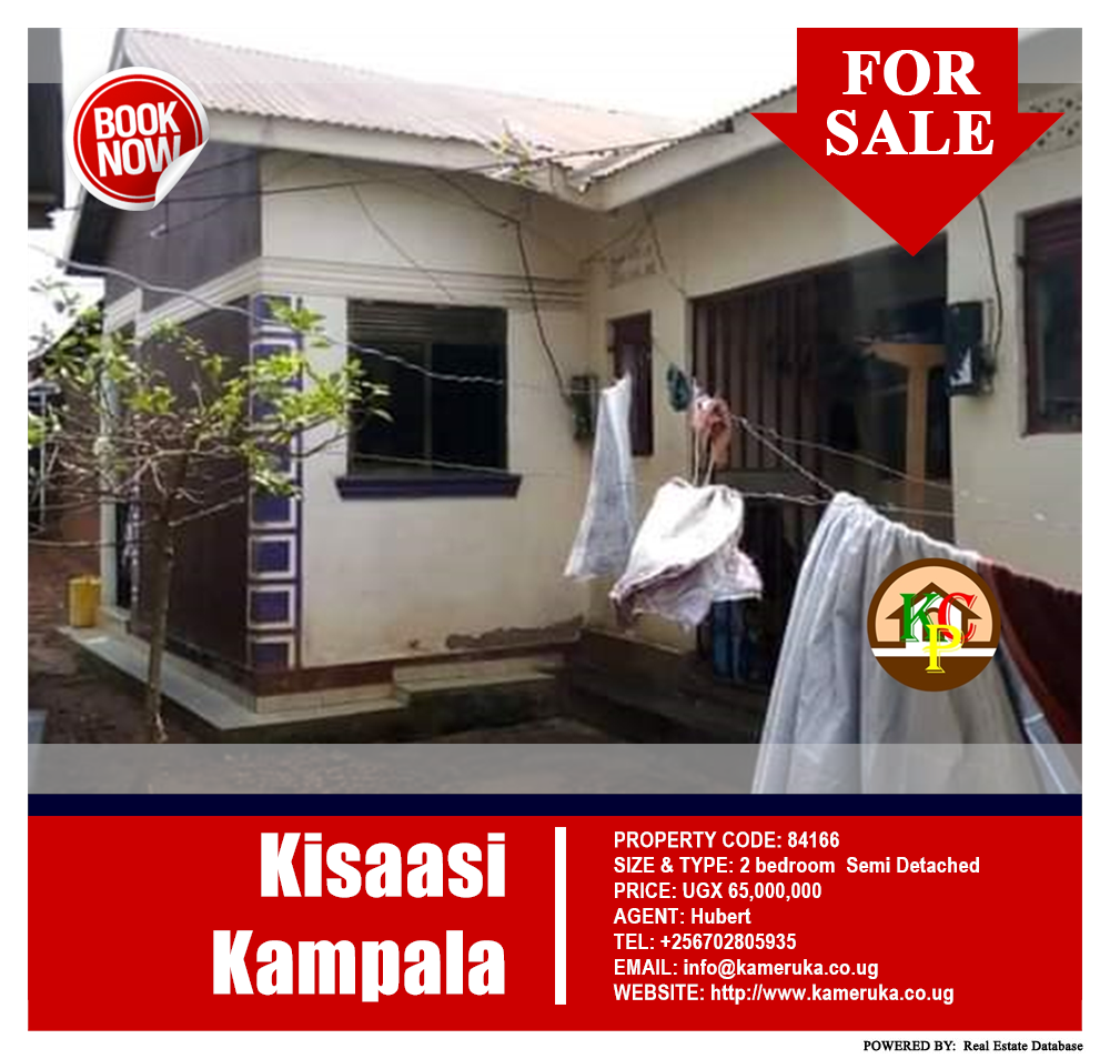 2 bedroom Semi Detached  for sale in Kisaasi Kampala Uganda, code: 84166