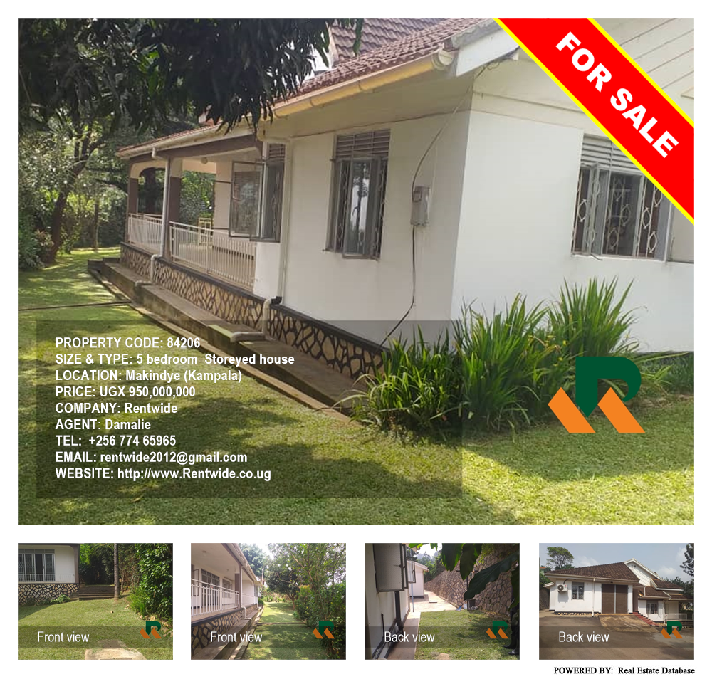5 bedroom Storeyed house  for sale in Makindye Kampala Uganda, code: 84206