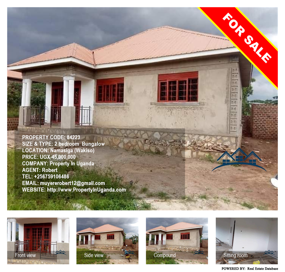 2 bedroom Bungalow  for sale in Namasiga Wakiso Uganda, code: 84223