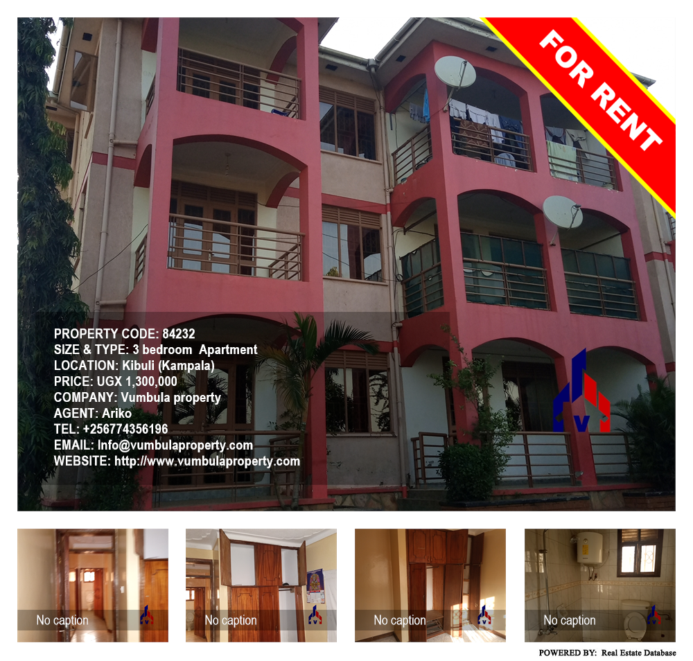 3 bedroom Apartment  for rent in Kibuli Kampala Uganda, code: 84232
