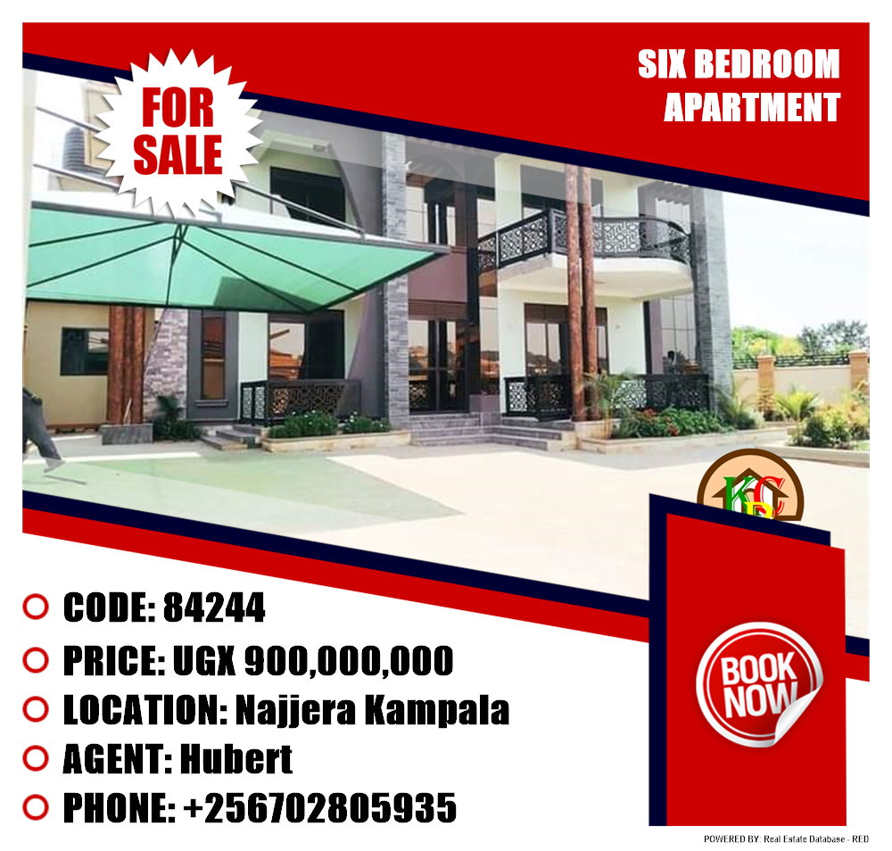 6 bedroom Apartment  for sale in Najjera Kampala Uganda, code: 84244