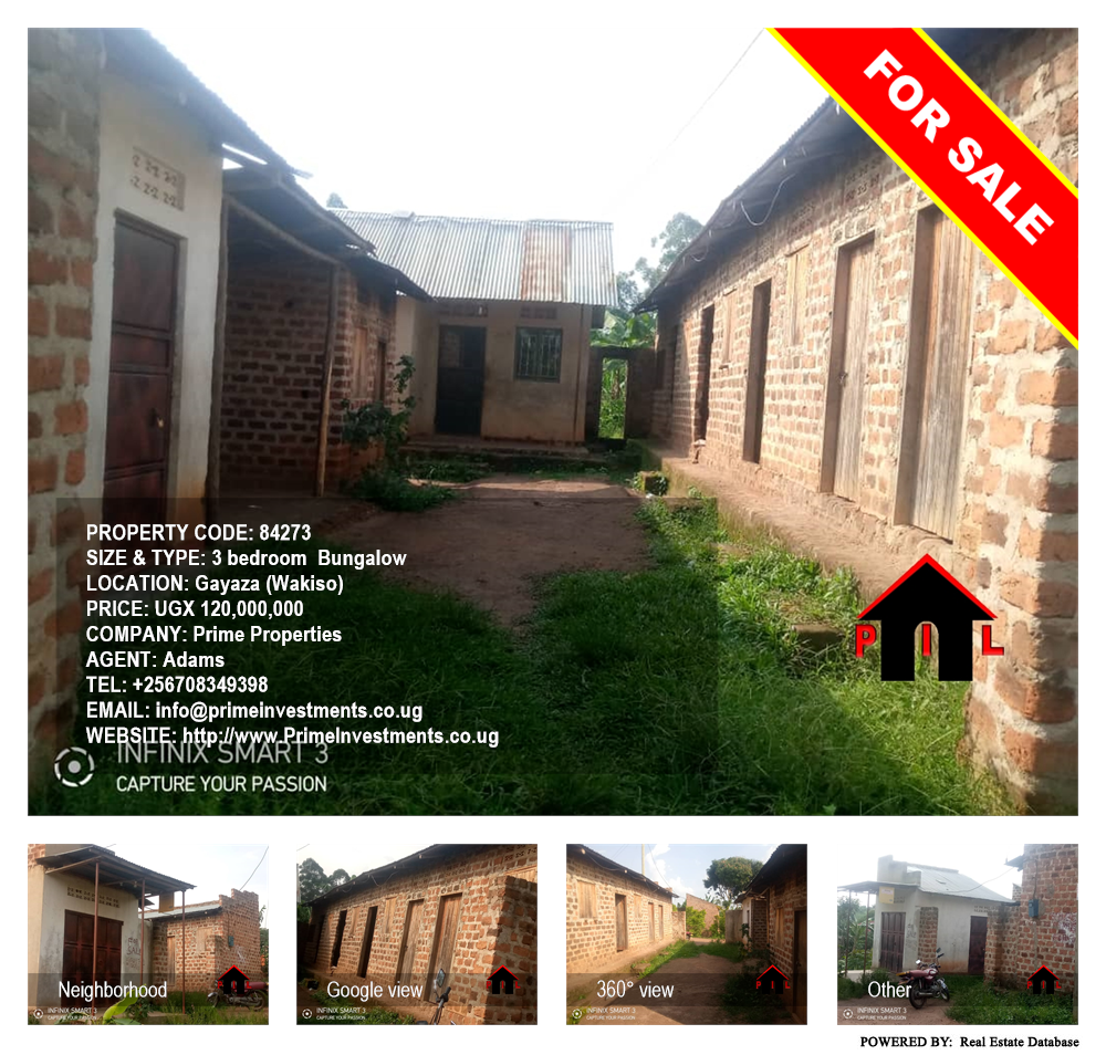 3 bedroom Bungalow  for sale in Gayaza Wakiso Uganda, code: 84273