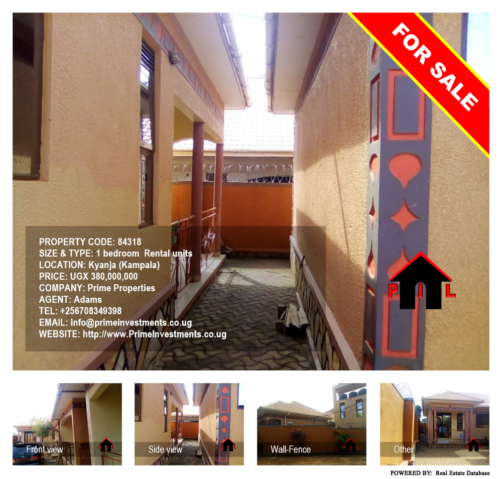 1 bedroom Rental units  for sale in Kyanja Kampala Uganda, code: 84318