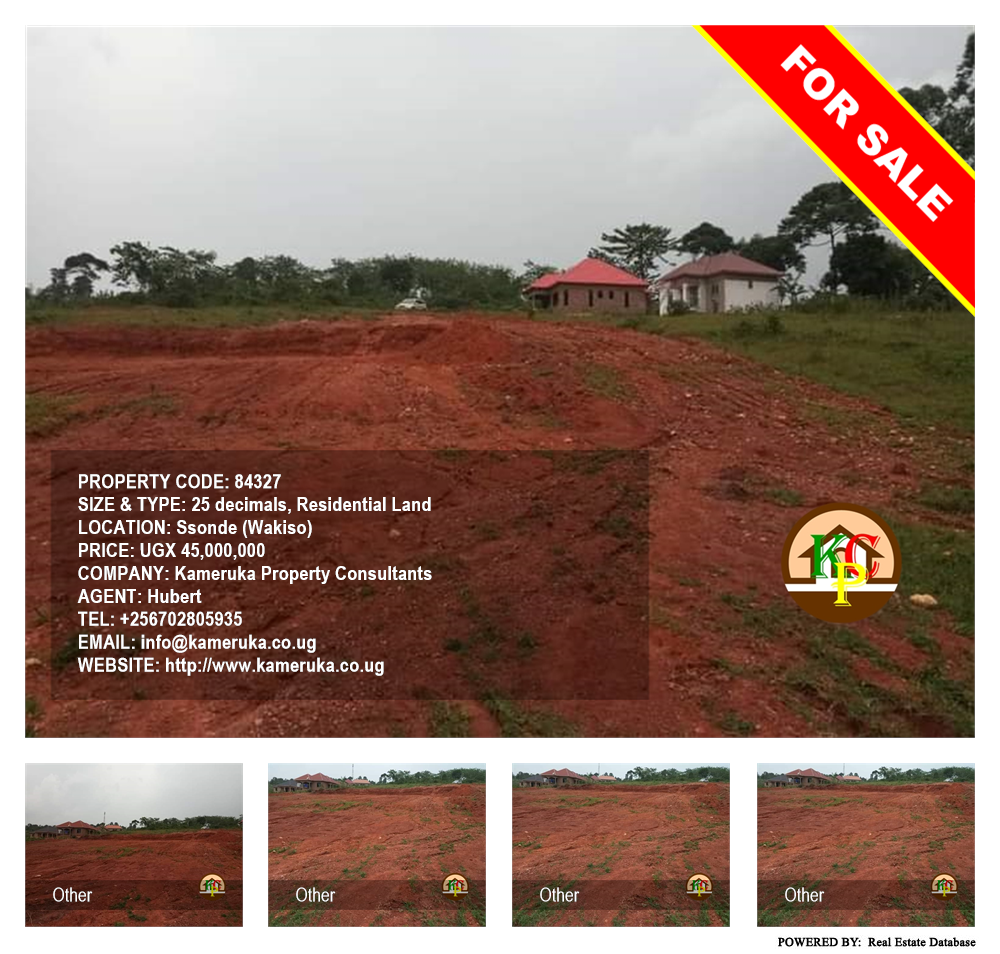Residential Land  for sale in Sonde Wakiso Uganda, code: 84327