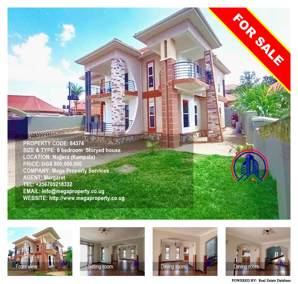 6 bedroom Storeyed house  for sale in Najjera Kampala Uganda, code: 84374