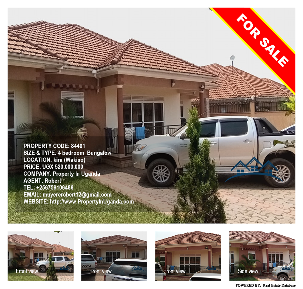 4 bedroom Bungalow  for sale in Kira Wakiso Uganda, code: 84401