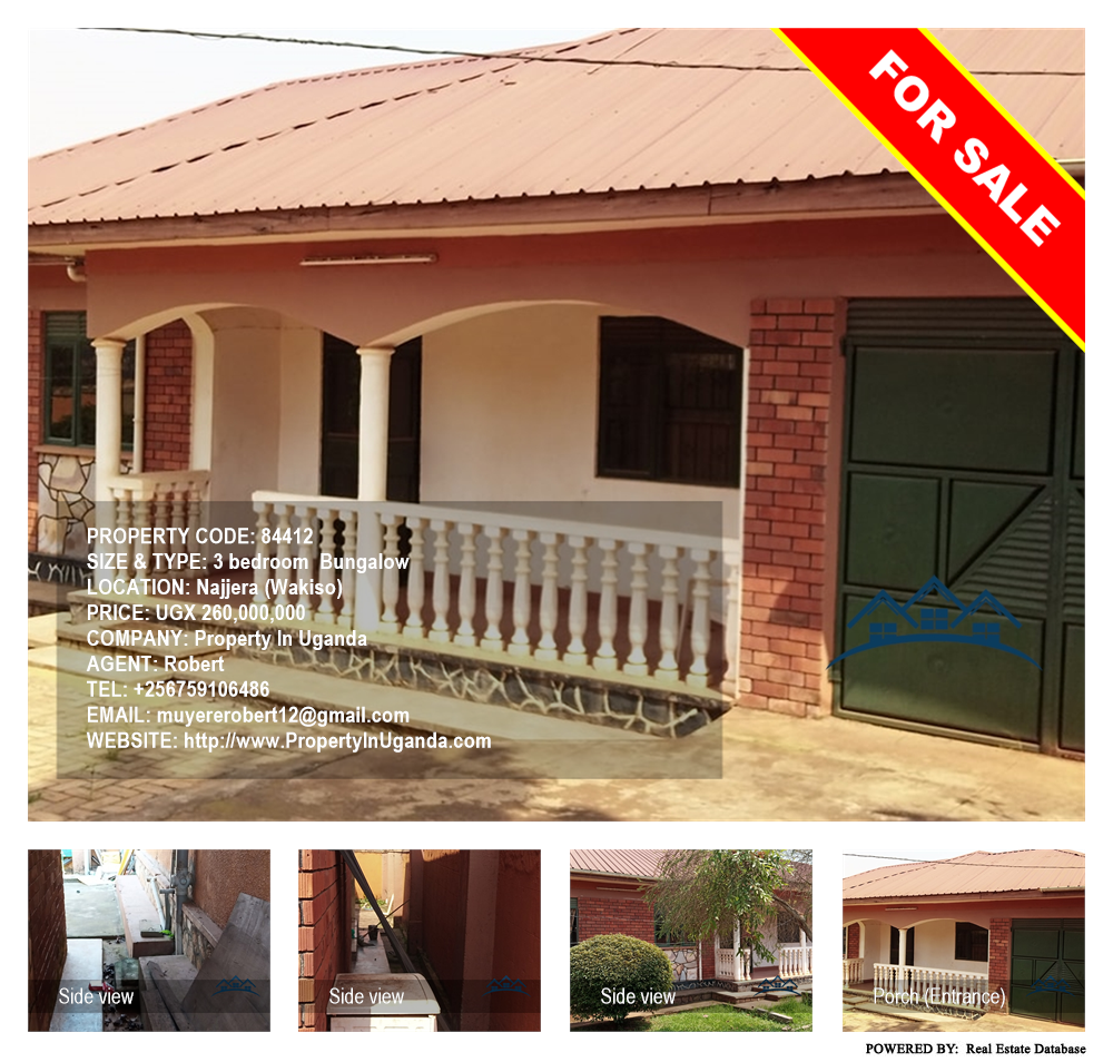 3 bedroom Bungalow  for sale in Najjera Wakiso Uganda, code: 84412