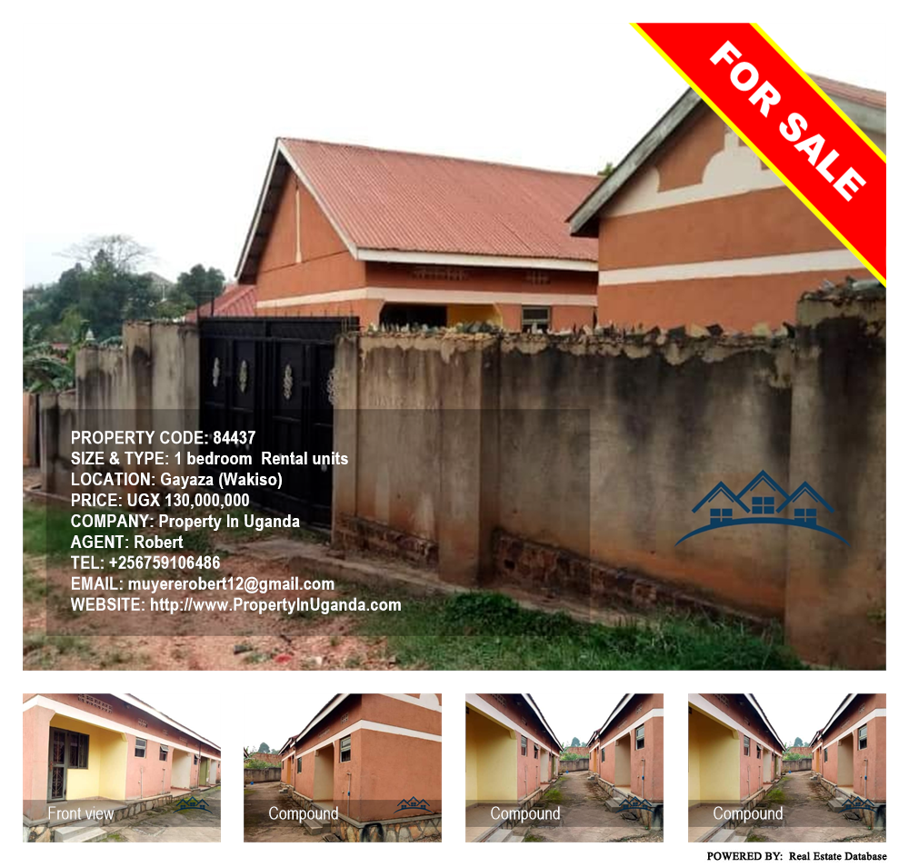 1 bedroom Rental units  for sale in Gayaza Wakiso Uganda, code: 84437