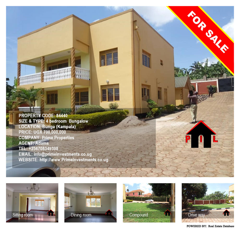 4 bedroom Bungalow  for sale in Bbunga Kampala Uganda, code: 84440