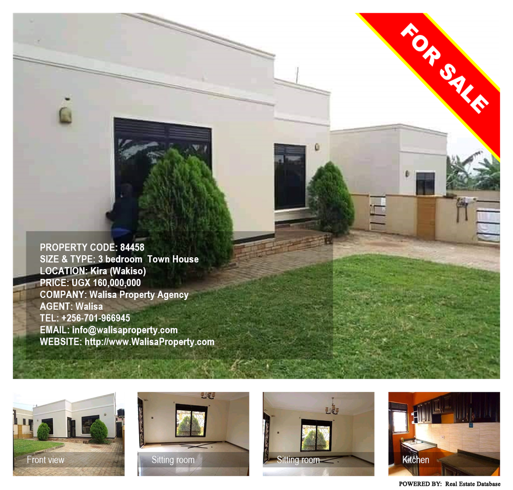 3 bedroom Town House  for sale in Kira Wakiso Uganda, code: 84458