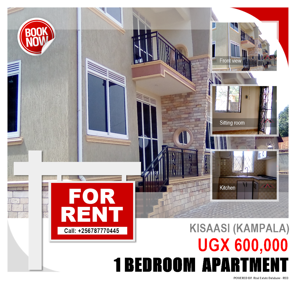 1 bedroom Apartment  for rent in Kisaasi Kampala Uganda, code: 84466