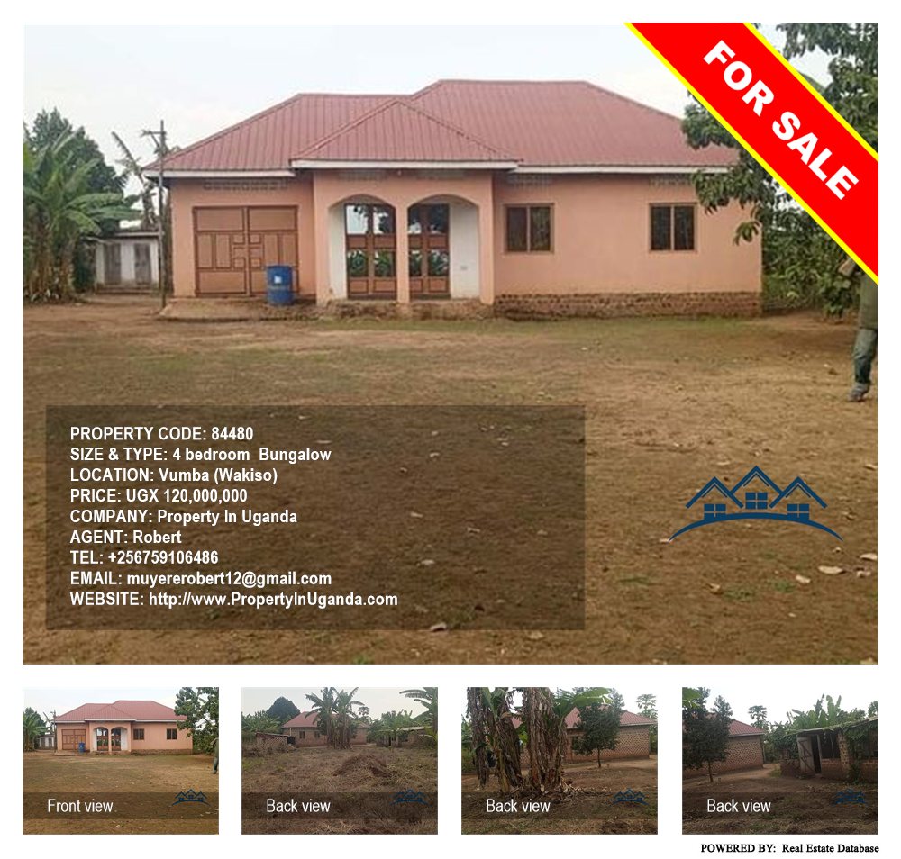 4 bedroom Bungalow  for sale in Vvumba Wakiso Uganda, code: 84480