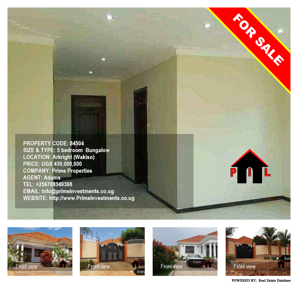 5 bedroom Bungalow  for sale in Akright Wakiso Uganda, code: 84504