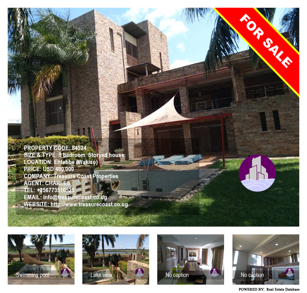 5 bedroom Storeyed house  for sale in Entebbe Wakiso Uganda, code: 84524