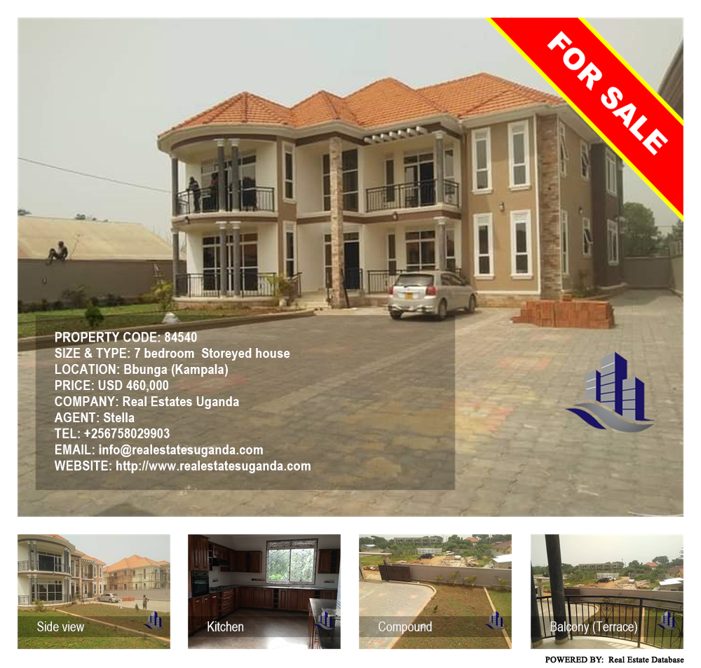 7 bedroom Storeyed house  for sale in Bbunga Kampala Uganda, code: 84540