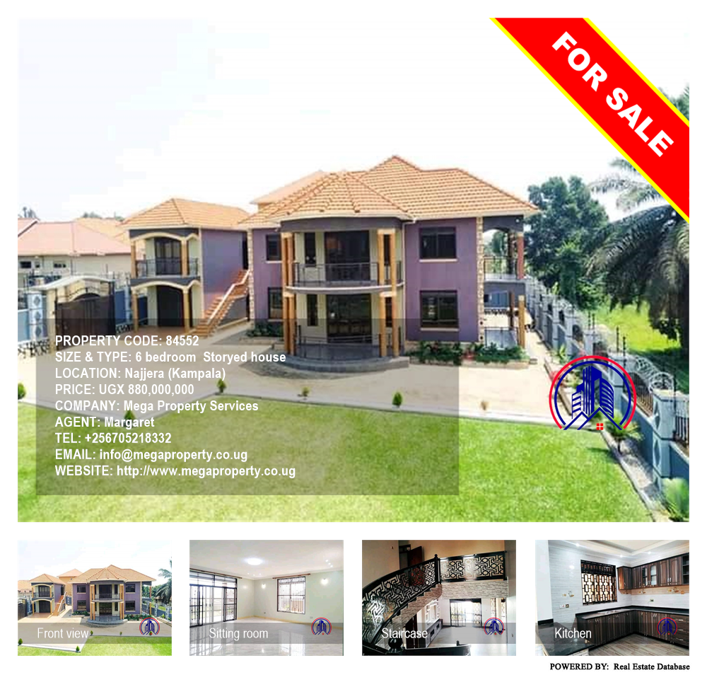 6 bedroom Storeyed house  for sale in Najjera Kampala Uganda, code: 84552