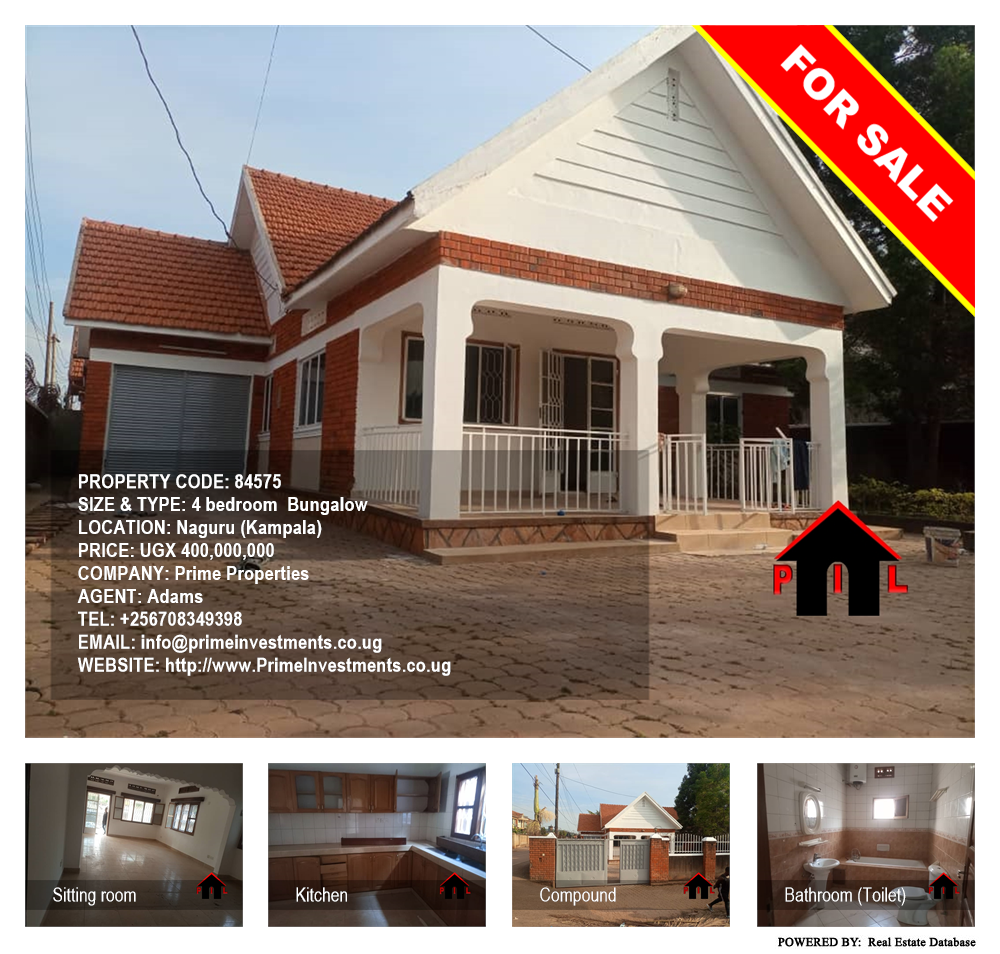 4 bedroom Bungalow  for sale in Naguru Kampala Uganda, code: 84575