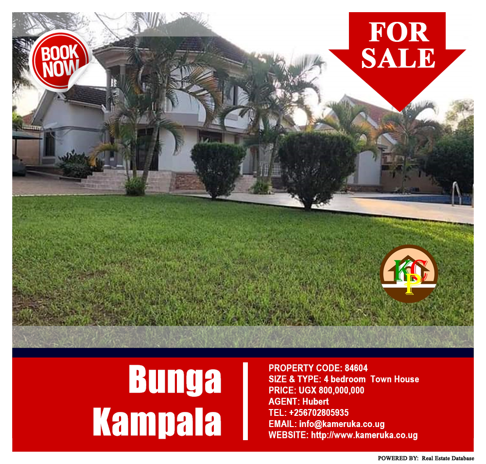 4 bedroom Town House  for sale in Bbunga Kampala Uganda, code: 84604